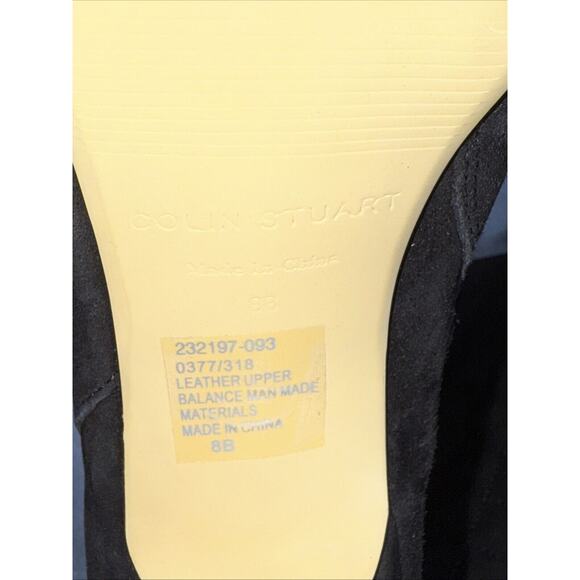 Colin Stuart Women Black‎ Suede Leather 4” Heel Knee High Boot, Size 8B - Picture 8 of 8